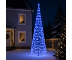LED spiralinė Kalėdų eglutė su smaigu EKENAS 500 cm 868 LED