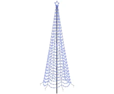 LED spiralinė Kalėdų eglutė su smaigu EKENAS 300 cm 475 LED