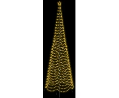 LED spiralinė Kalėdų eglutė su smaigu EKENAS 500 cm 868 LED