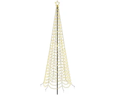 LED spiralinė Kalėdų eglutė su smaigu EKENAS 300 cm 475 LED