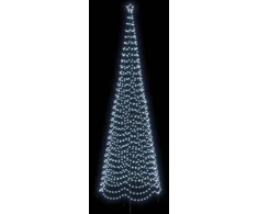 LED spiralinė Kalėdų eglutė su smaigu EKENAS 500 cm 868 LED