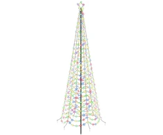 LED spiralinė Kalėdų eglutė su smaigu EKENAS 300 cm 475 LED