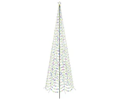LED spiralinė Kalėdų eglutė su smaigu EKENAS 500 cm 868 LED
