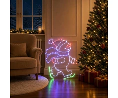 LED šviečiantis čiuožiantis Kalėdų Senelis LOVIISA 120 LED