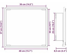LED vonios veidrodis Amatininkų ąžuolas 40 x 37 x 8.5 cm