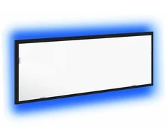 LED vonios veidrodis Juodas ąžuolas 100 x 8,5 x 37 cm Stiklas