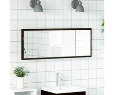 LED vonios veidrodis Juodas ąžuolas 100 x 8,5 x 37 cm Stiklas