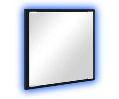 LED vonios veidrodis Juodas ąžuolas 40 x 37 x 8.5 cm