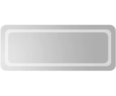 LED vonios veidrodis Skaidrus 100 x 40 cm grūdintas stiklas