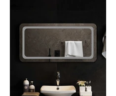 LED vonios veidrodis Skaidrus 100 x 50 cm grūdintas stiklas