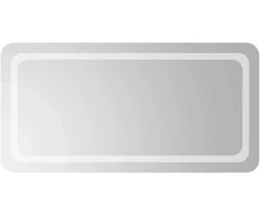 LED vonios veidrodis Skaidrus 100 x 50 cm grūdintas stiklas