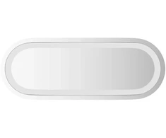 LED vonios veidrodis Skaidrus 40 x 15 cm grūdintas stiklas