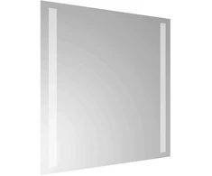 LED vonios veidrodis Skaidrus 40 x 40 cm grūdintas stiklas