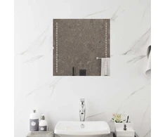 LED vonios veidrodis Skaidrus 50 x 50 cm grūdintas stiklas
