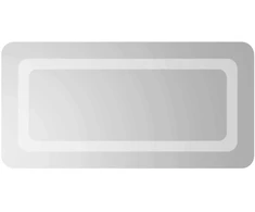 LED vonios veidrodis Skaidrus 60 x 30 cm grūdintas stiklas