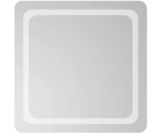 LED vonios veidrodis Skaidrus 60 x 60 cm grūdintas stiklas