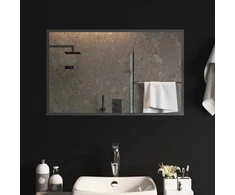 LED vonios veidrodis Skaidrus 80 x 50 cm grūdintas stiklas