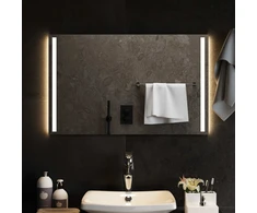 LED vonios veidrodis Skaidrus 80 x 50 cm grūdintas stiklas