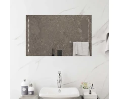 LED vonios veidrodis Skaidrus 80 x 50 cm grūdintas stiklas