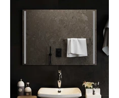 LED vonios veidrodis Skaidrus 80 x 60 cm grūdintas stiklas