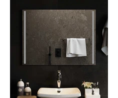 LED vonios veidrodis Skaidrus 80 x 60 cm grūdintas stiklas