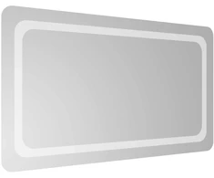 LED vonios veidrodis Skaidrus 90 x 50 cm grūdintas stiklas