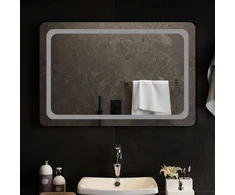 LED vonios veidrodis Skaidrus 90 x 60 cm grūdintas stiklas