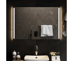 LED vonios veidrodis Skaidrus 90 x 60 cm grūdintas stiklas