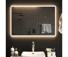 LED vonios veidrodis Skaidrus 90 x 60 cm grūdintas stiklas