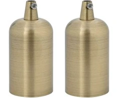 lempų laikikliai 2 vnt Bronze E27