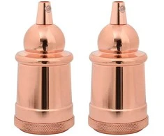 lempų laikikliai 2 vnt Rose Gold E27