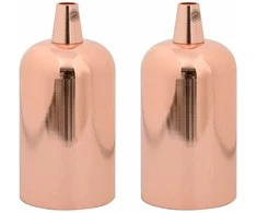 lempų laikikliai 2 vnt Rose Gold E27