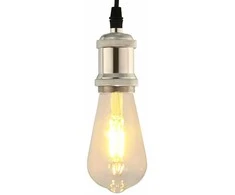 lempų laikikliai 2 vnt Satin Nickel E27