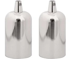 lempų laikikliai 2 vnt Satin Nickel E27