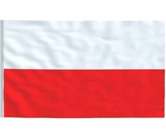 Lenkijos vėliava su stiebu, aliuminis, 5,55m