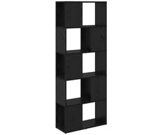 TV spintelių komplektas Juoda 60 x 24 x 156 cm Apdirbta mediena