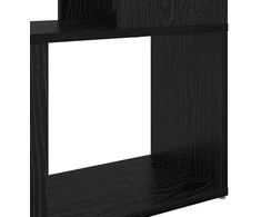 TV staliukas TV spintelių komplektas Juoda 80 x 24 x 156 cm Apdirbta mediena