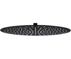 Lietaus dušo galvutė, juoda, 40cm, nerūdijantis plienas