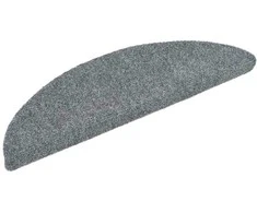 Laiptų kilimėliai, lipnūs, 20 vnt., 56x17x3 cm, šviesiai pilki, pusapvaliai