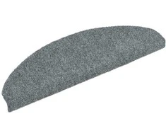 Laiptų kilimėliai, lipnūs, 20 vnt., 65x21x4 cm, šviesiai pilki, pusapvaliai, dideli