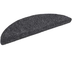 Laiptų kilimėliai, lipnūs, 20 vnt., 56x17x3 cm, tamsiai pilki, pusapvaliai
