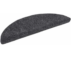 Laiptų kilimėliai, lipnūs, 30 vnt., 56x17x3 cm, tamsiai pilki, pusapvaliai