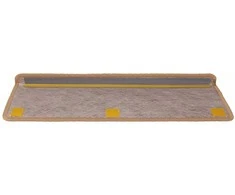 Lipnūs laiptų kilimėliai, 30vnt., sizalas spalvos, 65x21x4cm