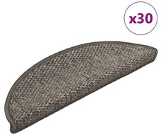 Lipnūs laiptų kilimėliai, 30vnt., pilki ir smėlio sp., 56x17x3cm