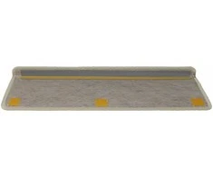 Lipnūs laiptų kilimėliai, 30vnt., šviesiai žalios spalvos, 65x21x4cm