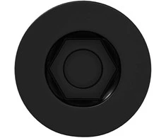 Lizdas su dangteliu varžtas 2 pcs Juoda 7 x 40 mm Geležis