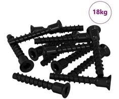Lizdas su dangteliu varžtas 3072 vnt. Juoda 7 x 40 mm Geležis