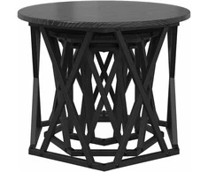 Nesting šoninis stalas 3 pcs Juodas ąžuolas