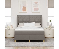 Kiemas lova su galvūgalio Taupe 190 x 140 cm audinys