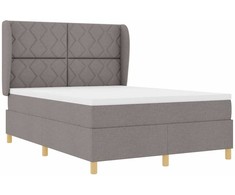 Kiemas lova su galvūgalio Taupe 190 x 140 cm audinys